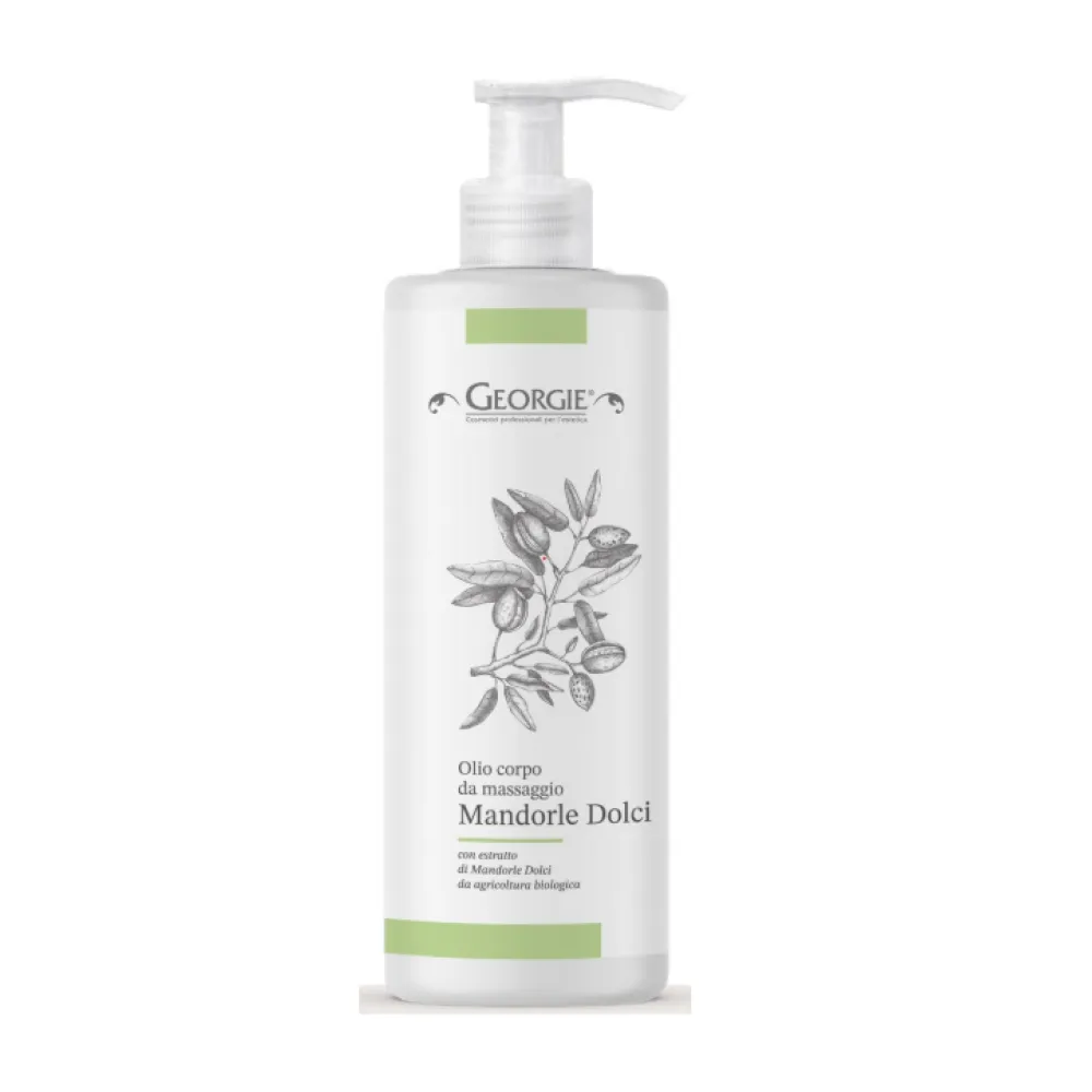 Huile de massage GEORGIE à l'amande douce, 500 ml