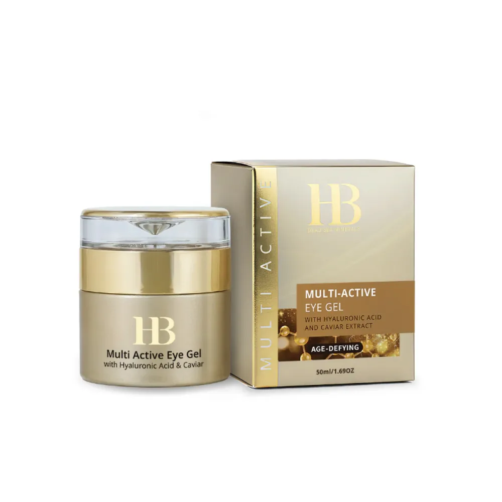H&B PREMIUM LINE Gel Multi-Actif Contour des Yeux à l'Acide Hyaluronique et au Caviar, 50 ml (h&b-gel)