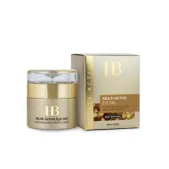 H&B PREMIUM LINE Gel Multi-Actif Contour des Yeux à l'Acide Hyaluronique et au Caviar, 50 ml