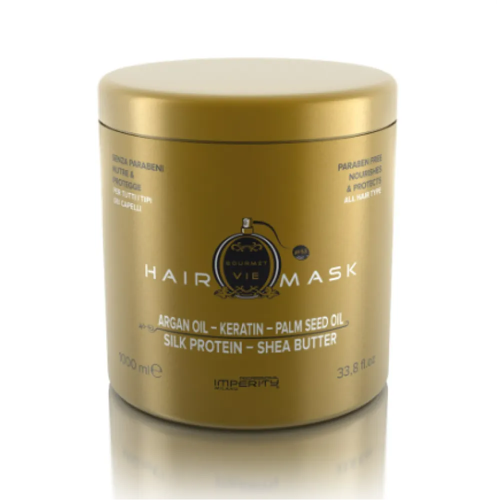 IMPERITY Gourmet Vie Mask - Masque capillaire à l'huile d'argan et à la kératine, 1000 ml