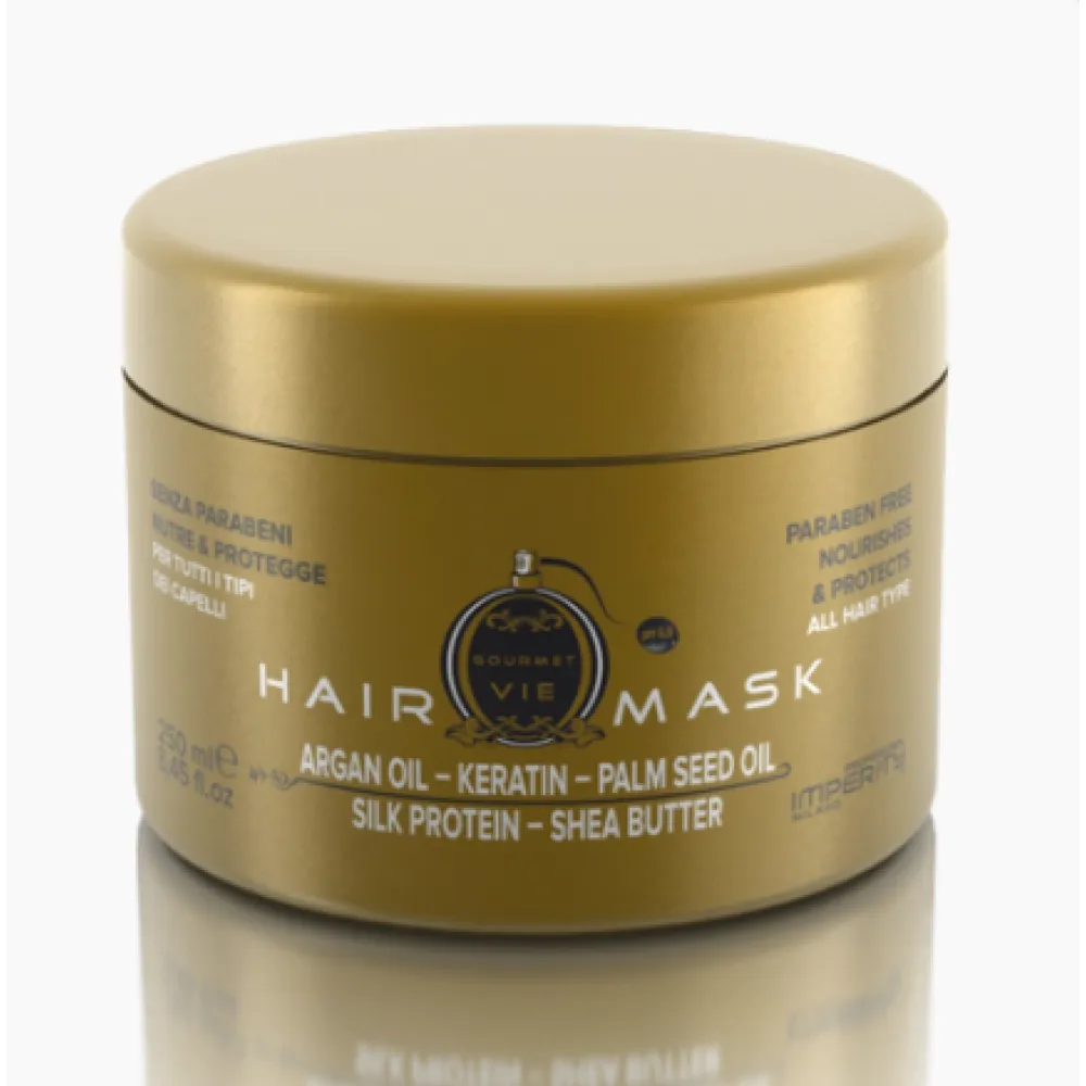 IMPERITY Gourmet Vie Mask - Masque capillaire à l'huile d'argan et kératine, 250 ml