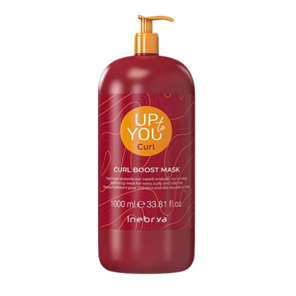 Inebrya UP to YOU Curl Boost Mask - Masque hydratant pour cheveux bouclés, 1000 ml