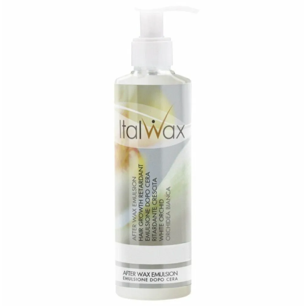 Italwax Emulsion après-épilation retardatrice de la repousse à l’orchidée blanche, 250 ml (FS66349)
