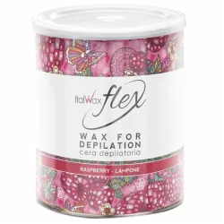ItalWax Flex Raspberry wax — cire au dioxyde de titane parfumée à la framboise, 800 ml