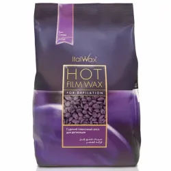 ItalWax Hot Film Wax PLUM — cire film transparente Prune, 1000 g