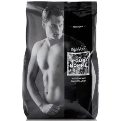 ItalWax Hot Film Wax Pour HOMME - Cire film transparente pour hommes, 1000gr.
