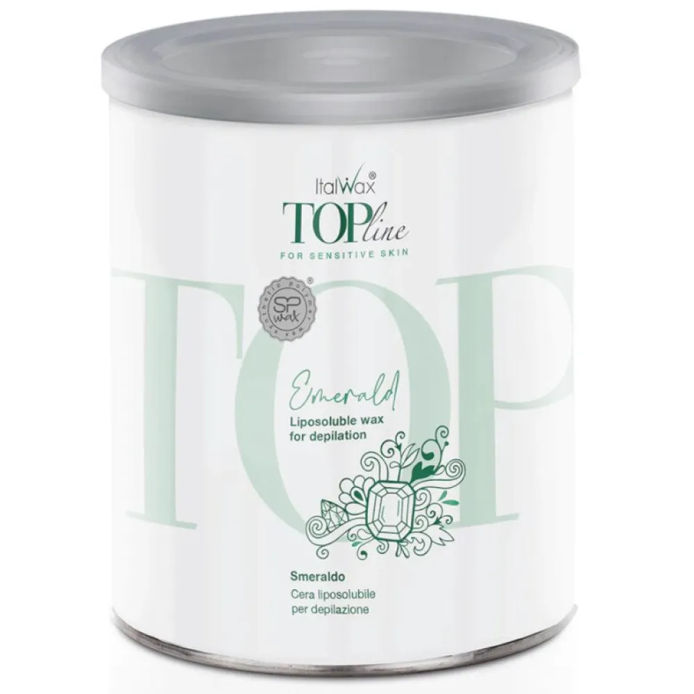 ItalWax Top Line Emerald – Cire douce Émeraude, 800 ml (02-1954)
