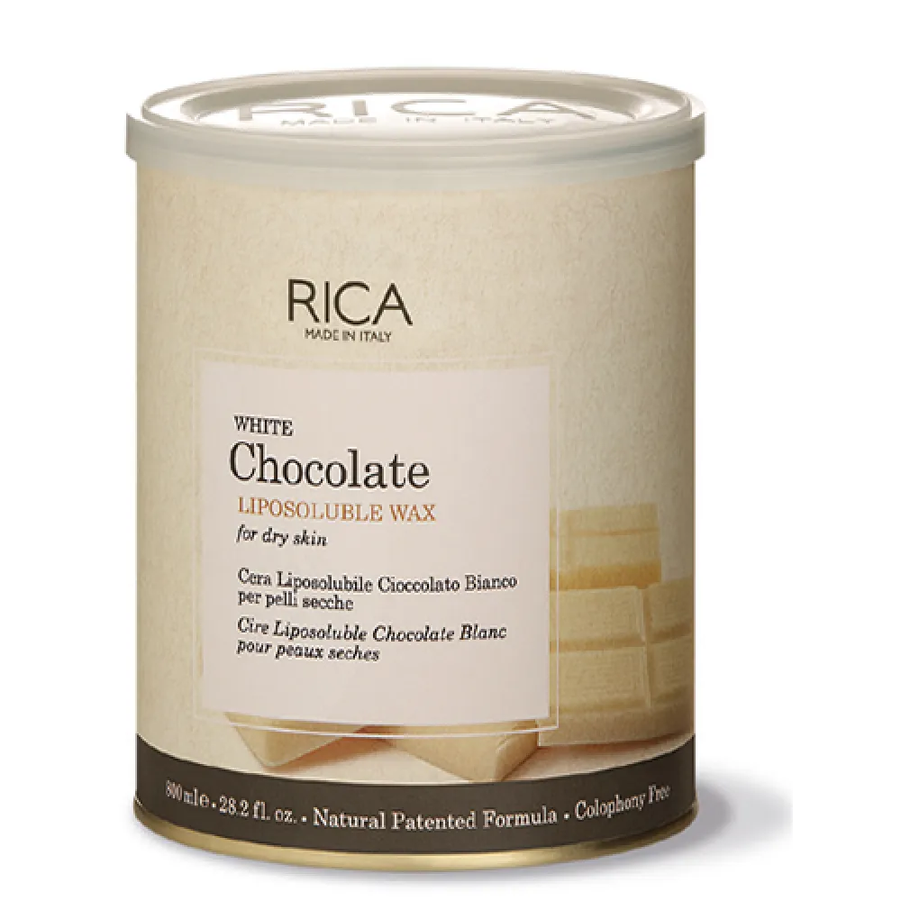 RICA White Chocolate Wax, cire chocolat blanc, 800 ml