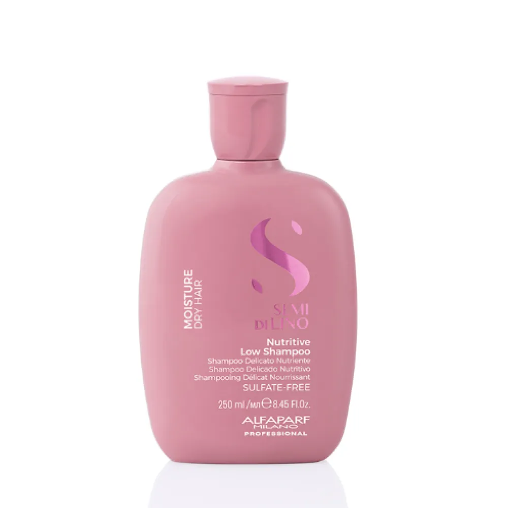 ALFAPARF Milano Semi Di Lino MOISTURE - Shampoing hydratant pour cheveux secs 250 ml