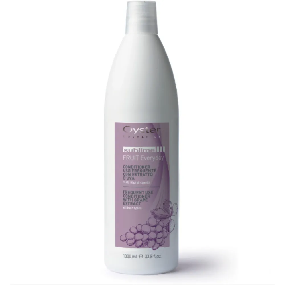 Oyster FRUIT SUBLIME Après-shampoing à l'extrait de raisin — Usage quotidien, 1000 ml (oyster-grape-con)