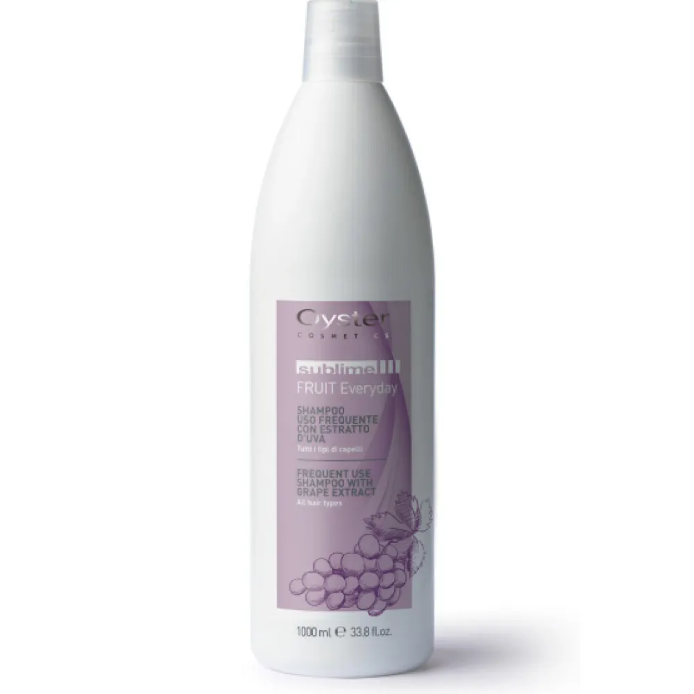 Oyster FRUIT SUBLIME Shampooing à l'extrait de raisin - Usage quotidien, 1000 ml (oyster-grape-sh)