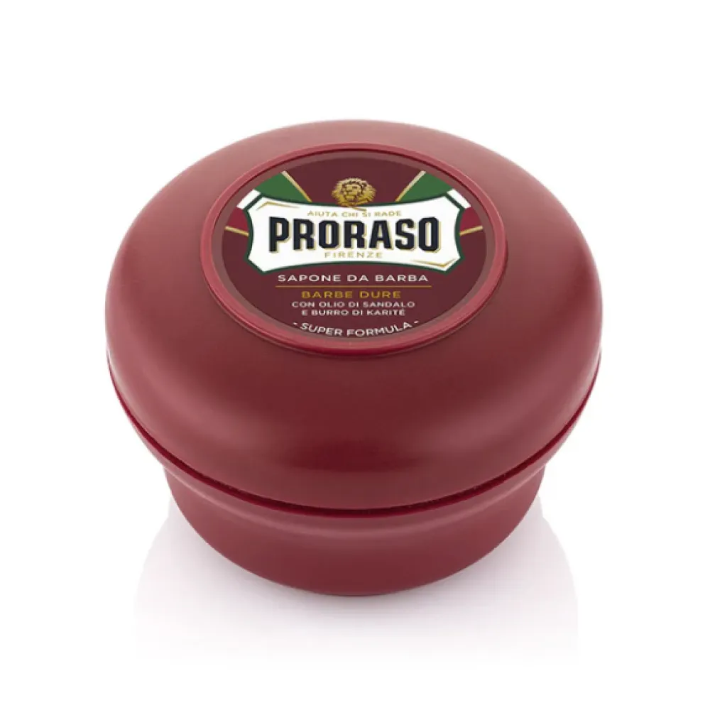 PRORASO Coarse Shaving Soap With Sandalwood and Shea butter, 150ml